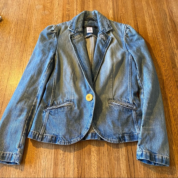 Marc Jacobs Jackets & Blazers - Marc Jacobs | Y2K Slim Fit Denim Blazer Size 6